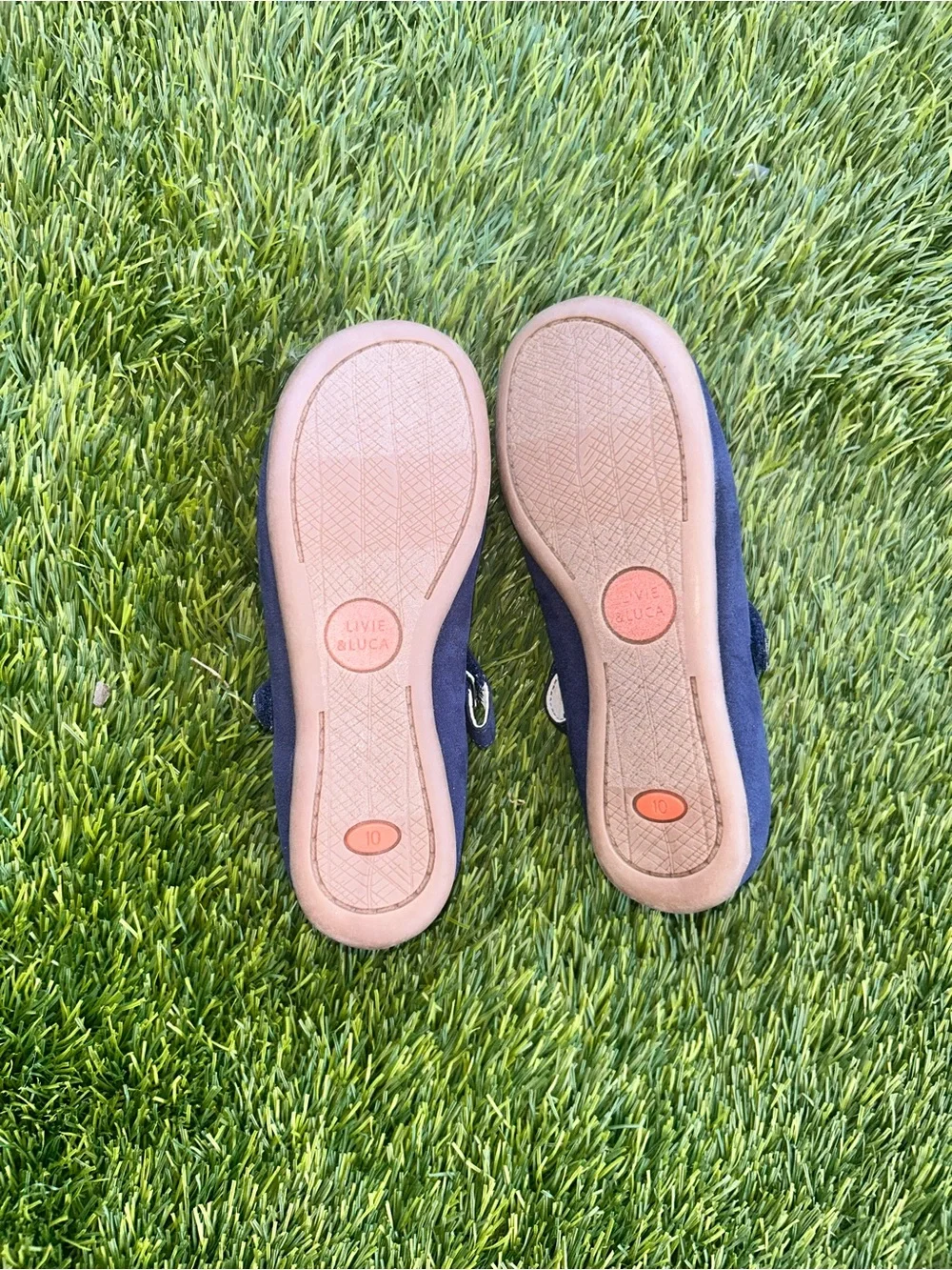 Livie & Luca Navy Suede Mary Jane Shoes